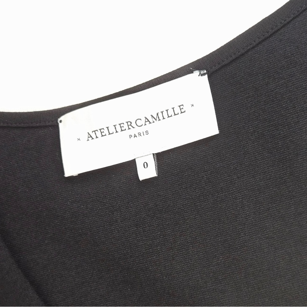 ATELIER CAMILLE Anthropologie Cardigan Viscose Lace Cuffs Women’s Size 0 France - Picture 10 of 14